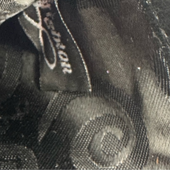 Brighton Wallet Black Croc Embossed Leather Organizer Clutch Wristlet - Picture 5 of 9